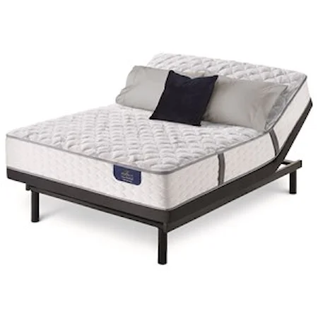 Queen Firm Pocketed Coil Mattress and Motion Essentials III Adjustable Base